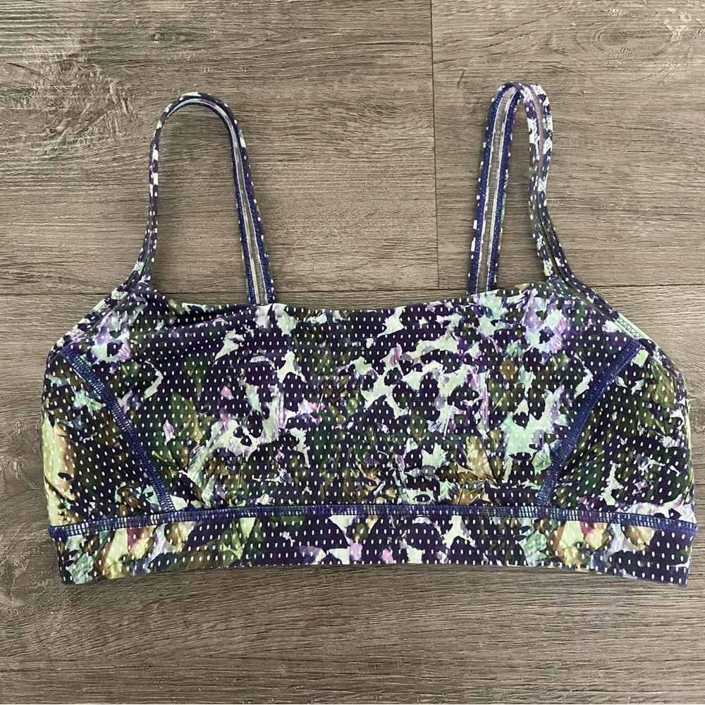 Lululemon Athletica Straight Up Floral Sports Bra size 10